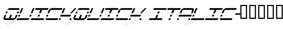 QuickQuick Italic字体转换